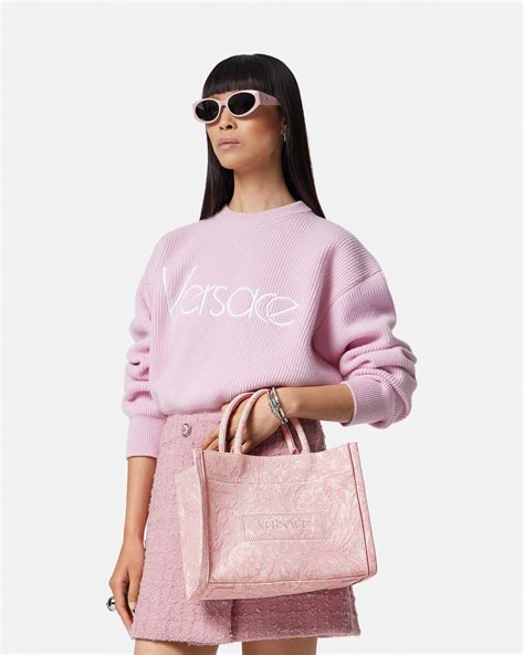 versace pink impire bag|Versace athena handbag.